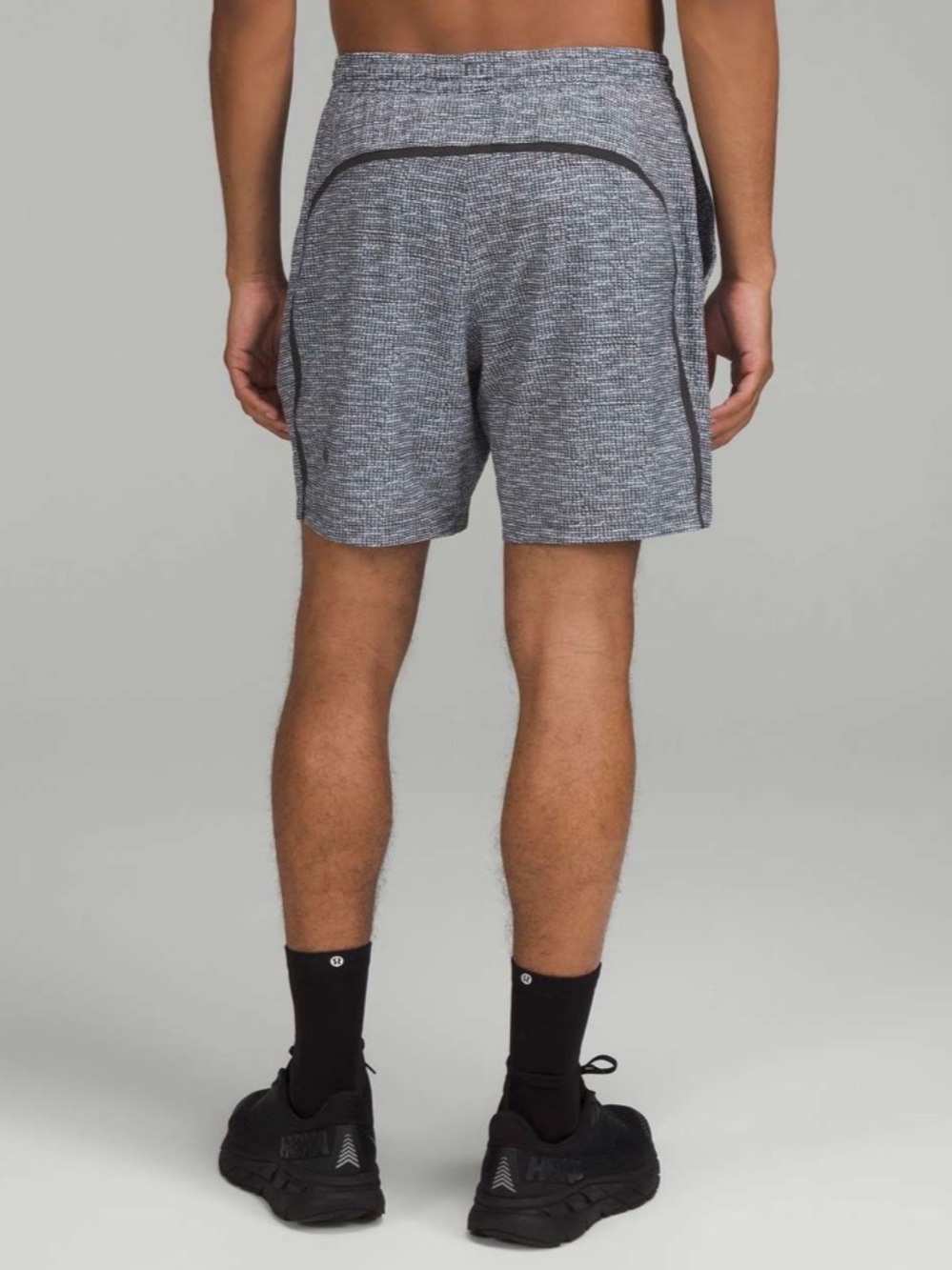 lululemon athletica Men's Pace Breaker Heather Grey Athletic Shorts